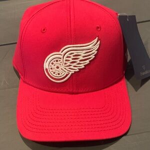 Fanatics Red Wings Cap with White Logo